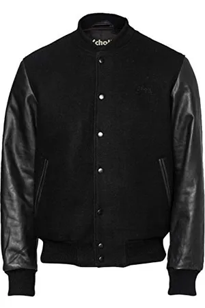 Schott NYC Herren LCUSA Lederjacke, Schwarz/Schwarz, Large