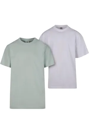 Urban classics Herren T-Shirt Tall Tee 2-Pack, 2er Pack T-Shirt für Männer, Baumwolle, gerippter Rundhals, , 3XL