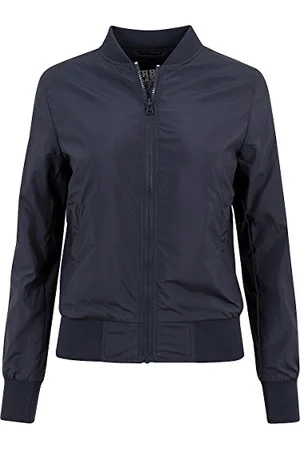 Urban classics TB1217 Damen Jacke Ladies Light Bomber Jacket, Blau ( 155), X-Large