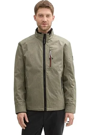 TOM TAILOR Herren 1042632 Blouson Jacke mit Polsterung, 32097-Smokey Olive Green, XL