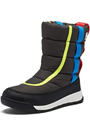 sorel KIDS WHITNEY II PUFFY MID WATERPROOF Winterstiefel für Unisex Kinder, Grau (Jet x Black) - Youth, 38 EU