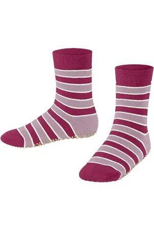 Falke Unisex Kinder Stoppersocken Simple Stripes K Hp Baumwolle rutschhemmende Noppen 1 Paar, , 35/38 EU
