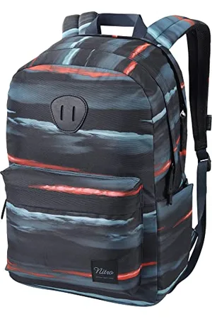 Nitro Urban Plus, Old School Daypack mit zusätzlichem gepolstertem Laptopfach, urbaner Streetpack, Alltagsrucksack, Schulrucksack, Schoolbag mit seitlichem Flaschenfach, , 28 L
