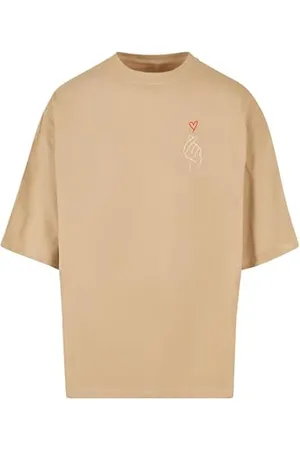 Merchcode Herren T-Shirt K Heart Huge Tee, Oversized Fit, Cotton 100 Percent, M