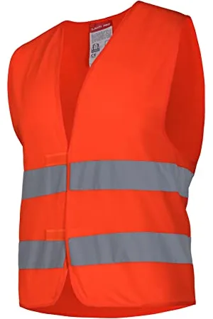 LAHTI PRO Warnweste | Größe: S | Farbe: Neonorange | Sicherheitsweste | Arbeitweste | Pannenweste | Unfallweste | Reflektorweste | Reflektierend Auto | KFZ Pannenhilfe für Autofahrern Arbeitskräften