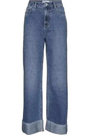 VERO MODA Female Weit geschnitten VMKATHY Hohe Taille Weit geschnitten Jeans