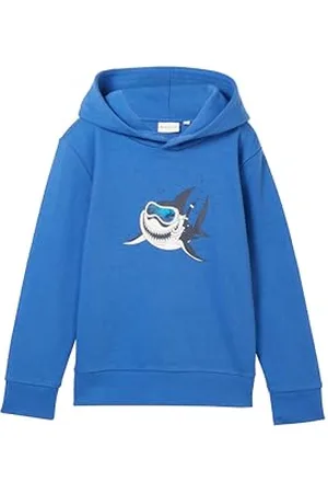 TOM TAILOR Jungen Kinder Hoodie mit Hai-Print, , 92/98