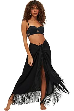 Trendyol Damen Quaste Viscose Sarong Rock Skirt, , 42 EU