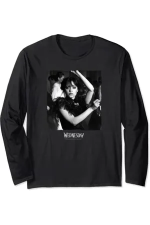 Wednesday Dark Dancing Queen Photoreal & Logo V2 Langarmshirt