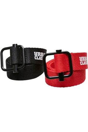 Urban classics Unisex UCK4294-Industrial Canvas Kids 2-Pack Belt, , one Size