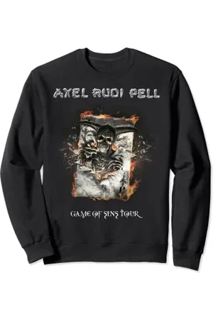 Axel Rudi Pell Game Of Sins Tour T-Shirt mit Schriftzug Sweatshirt