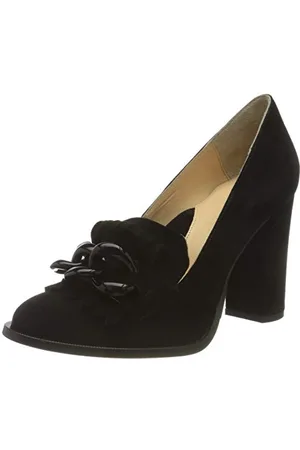 SELECTED Damen SLFMEL New Suede Pump B Pumps, Black, 41 EU