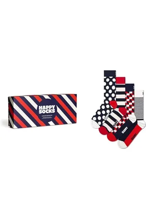 Happy Socks Classic Navys Gift Set Half Socks 4 Pairs EU 41-46
