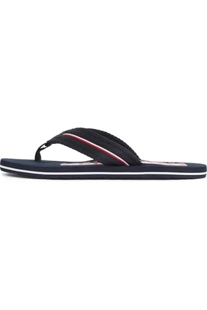 Tommy Hilfiger Herren Flip Flops Corporate Beach Sandal Zehentrenner, Blau (Desert Sky), 44