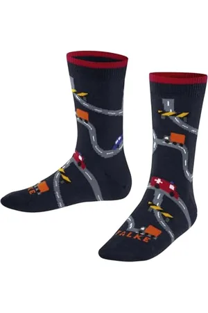 Falke Unisex kinder Socken City Life K So Baumwolle gemustert 1 Paar, , 19-22