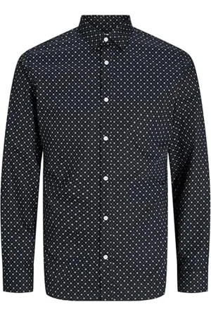 JACK & JONES Herren Jjjoe Print Shirt Ls Aw24 Freizeithemd, , M