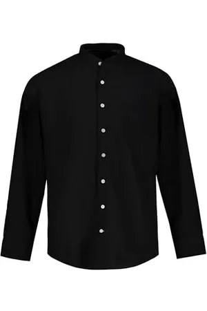 JP 1880 Herren große Größen Übergrößen Menswear L-8XL Hemd, Langarm, Leinenmix, Stehkragen, Modern Fit 3XL 790394130-3XL