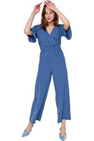 Trendyol Damen Chest Collar Jumpsuit Overall, , 34 EU