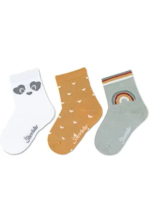 Sterntaler Unisex Kinder Söckchen 3er-pack Bambus Socken, , 18 EU