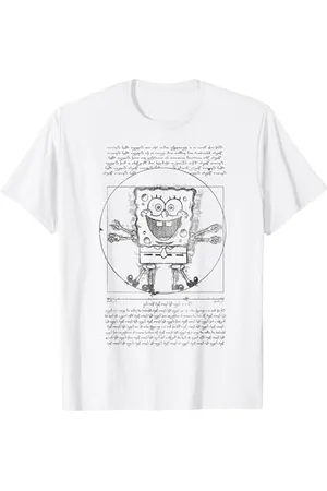 Spongebob SpongeBob Da Vinci Bob Sketch Poster T-Shirt