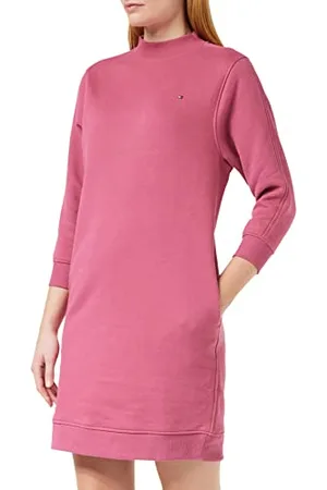 Tommy Hilfiger Damen REG Fleece MCK-NK Short Dress WW0WW36068 Strickkleider, , XXS