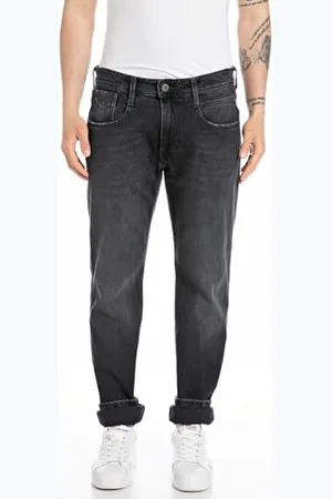 Replay Herren Jeans Anbass Slim-Fit, (Schwarz), 34W / 30L