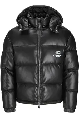 JACK & JONES JACK&JONES Herren JCOTERRAIN PU Hood Puffer Jacket Pufferjacke, Black, L
