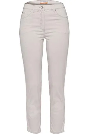 Brax Damen 7/8 Hose LESLEY S | Super Slim | 12 - 1327, Gr. W38/L30 (Herstellergröße: 48), Beige ( 55)