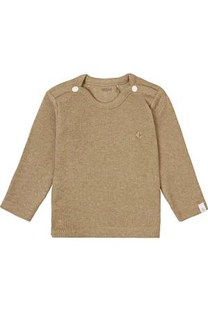Noppies Baby Unisex Baby U Tee ls Rib Natal T-Shirt, Light Green Melange-N092, 56