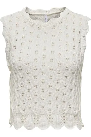 ONLY Damen Onlluna Life Sl O-Neck Nca KNT Tanktop, , M EU