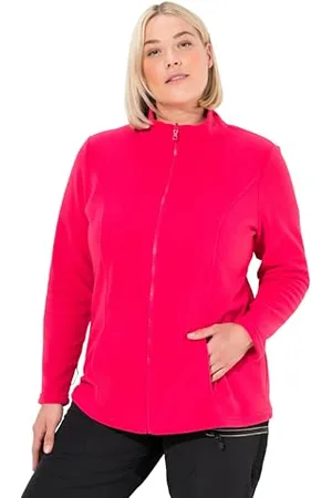 Ulla Popken Damen große Größen Übergrößen Plus Size Fleecejacke, Baukastensystem, Innenjacke, Stehkragen