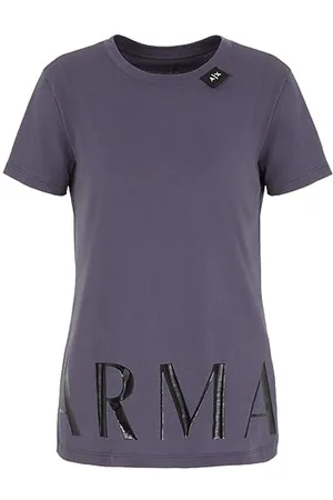 Armani Exchange Damen Sustainable, Regular Fit, Glossy Logo T-Shirt, , M EU
