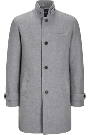 JACK & JONES Male Wollmantel Wollmantel