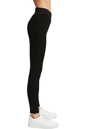ESPRIT Damen Leggings Grit W LE blickdicht einfarbig 1 Stück, , 36-38