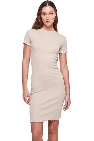 Urban classics Damen TB3641-Ladies Rib Tee Dress Kleid, , xx_l