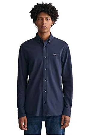 GANT Herren REG Jersey Pique Shirt Klassisches Hemd, , S