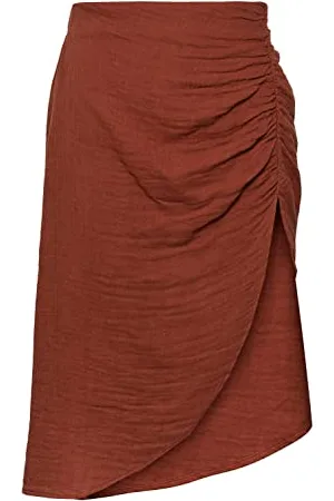 Pieces® Damen Pcstina Hw High Slit Skirt Bc Sww Rock, , M EU