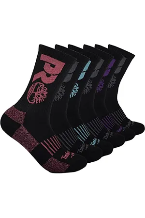 Timberland Damen 6-Pack Half Cushioned Crew-Socken, , Einheitsgröße (6er Pack)