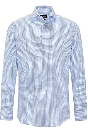 Hackett Mens Two Tone Grid Check Shirt, , 14.5