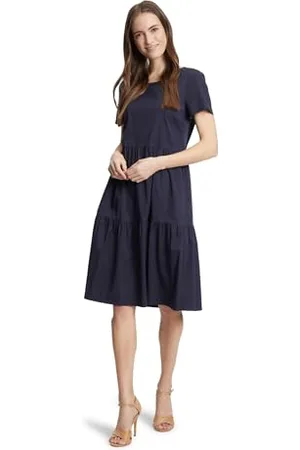 Vera Mont Damen Sommerkleid mit Stufen Night Sky,40