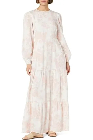 THE DROP Maxikleid für Damen, Gestuft, Blumenmuster in , von @withloveleena, XXL, Übergröße