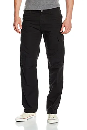 Urban classics Herren Camouflage Cargo Pants Hose, (Black 7), 46 (Herstellergröße: 32)