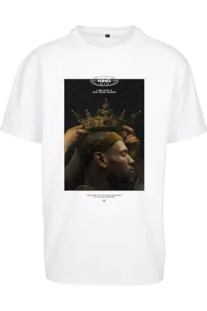 Mister Tee Herren Kid from Akron Oversize Tee S White
