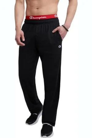 Champion Herrenhose, leichte Loungehose mit offenem Saum für Herren, Jersey-Hose (Normal- oder Übergroßen), Klein