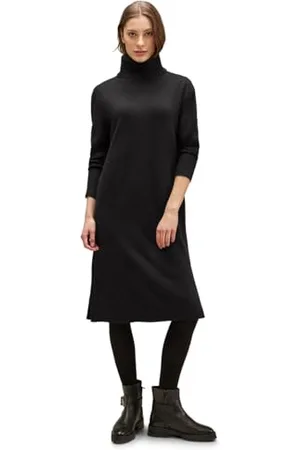 Street one Damen A143749 Strickkleid, Black, 34