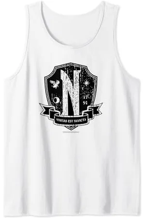 Wednesday Nevermore Academy Emblem Tank Top