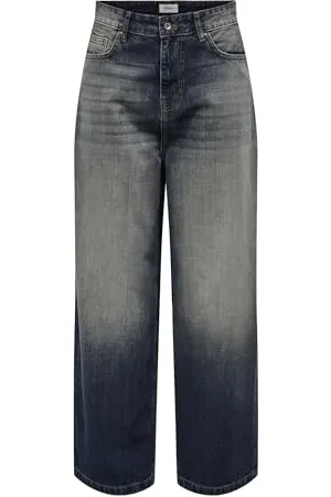 ONLY Female Jeans mit weitem Bein ONLDEMI Mittlere Taille Weiter Beinschnitt Jeans