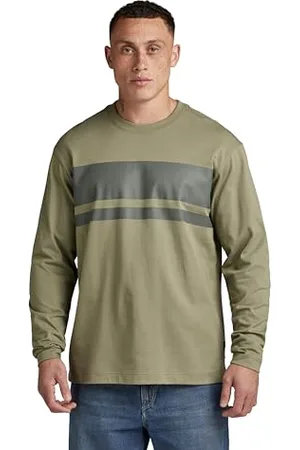 G-Star RAW Herren Placed Stripe Boxy T-Shirt, , XXL