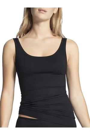Calida Natural Comfort Tank Top Damen, mit Rundhals-Ausschnitt