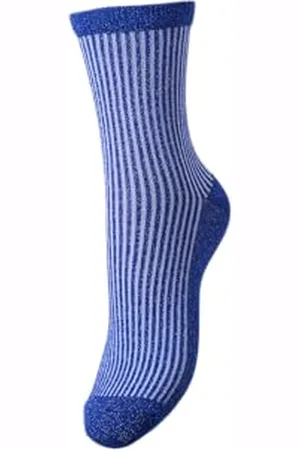 Pieces® Pcsebby Glitter Long Stripe Sock Bc Noos